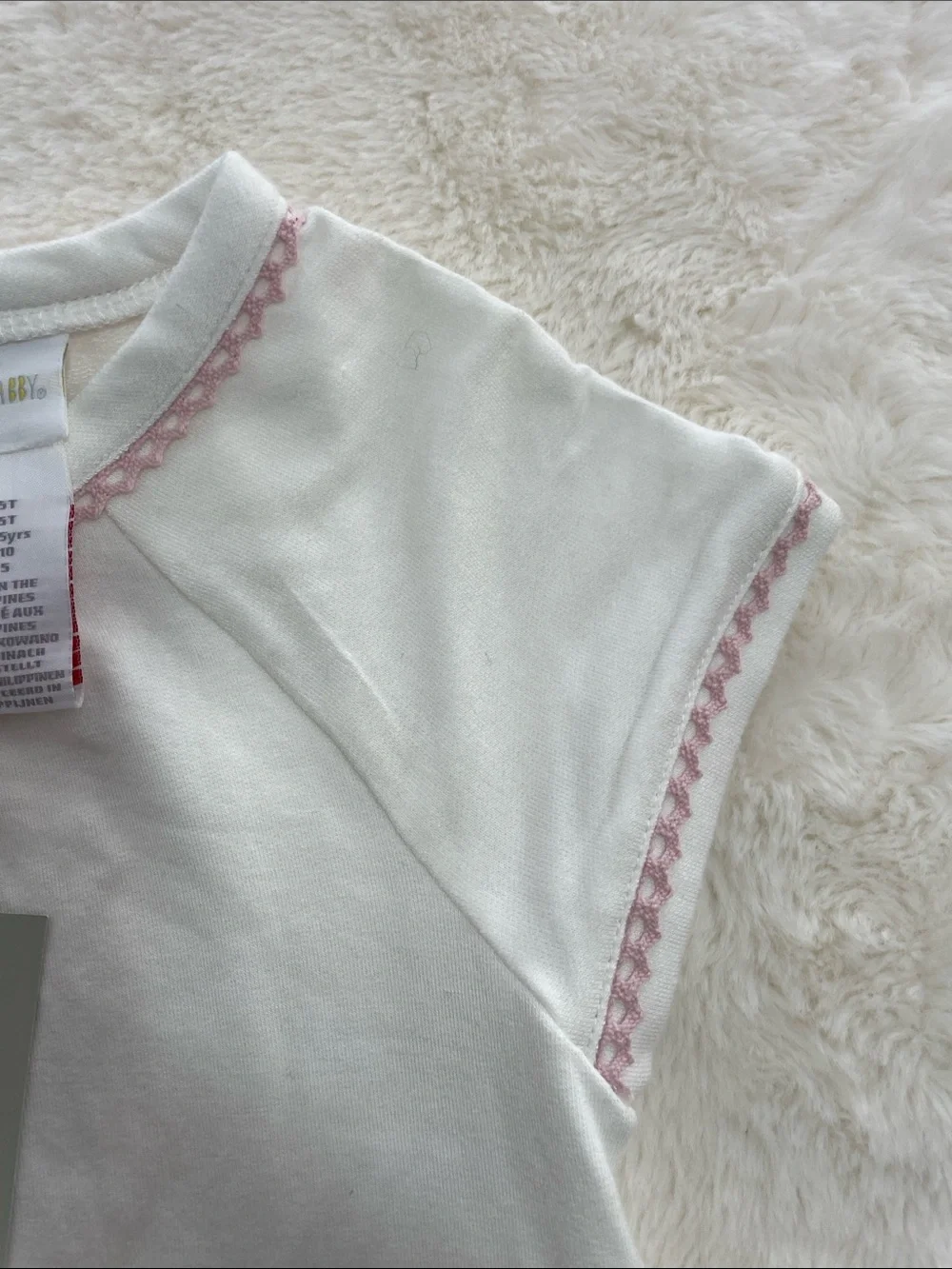 SALE! 25% Off NWT Dylan & Abby Girls White Top and Pink Stripe Leggings Set 5T